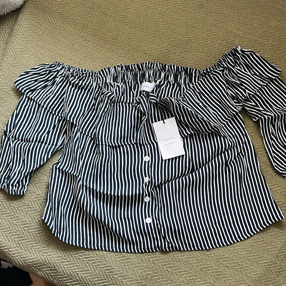 Faithfull the brand off the shoulder top